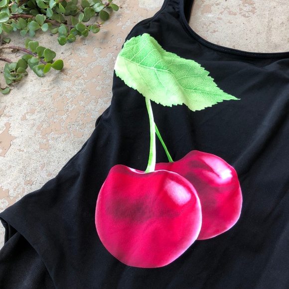 Onia Kelly Black Cherry Print One-Piece Swimsuit - Picture 2 of 4